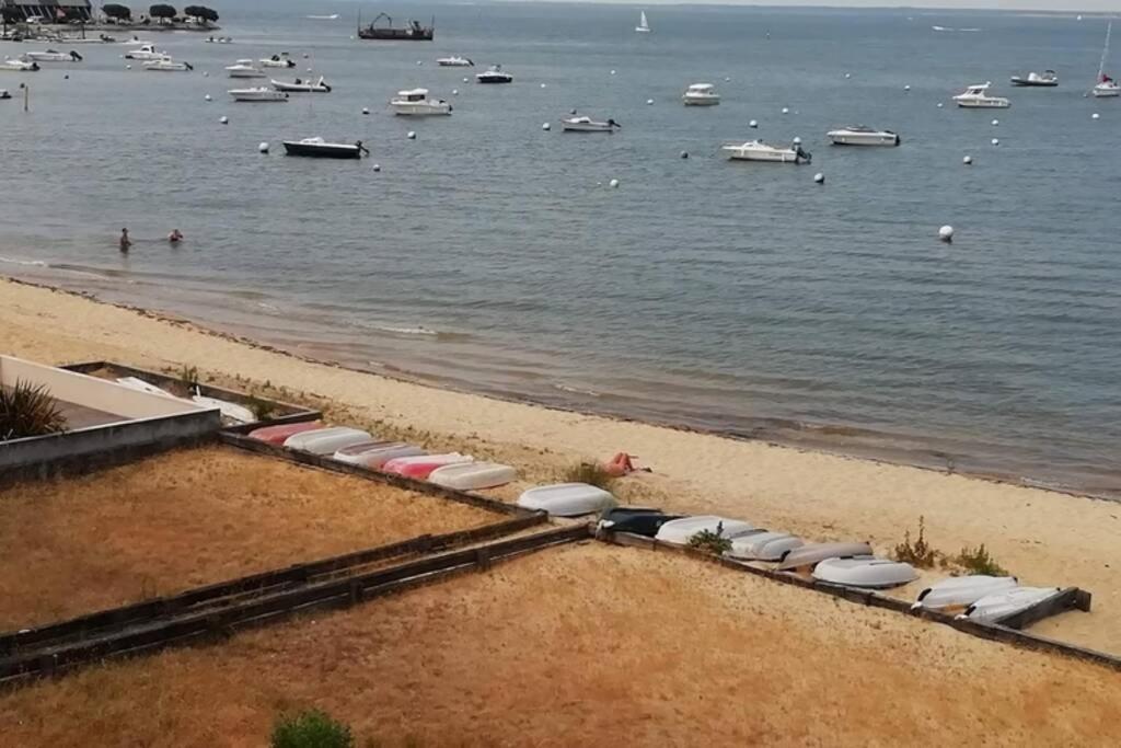 T2 1Ere Ligne Loggia Vue Mer 180 ° Parking Arcachon Exterior photo