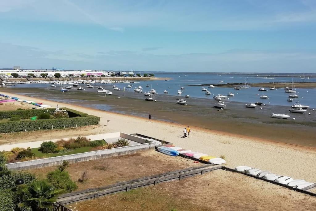 T2 1Ere Ligne Loggia Vue Mer 180 ° Parking Arcachon Exterior photo